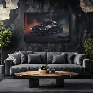 Canvas Art BMW M4 Wall Art BMW M4 Wall Print Gift For Car Guy Wall Decor Car