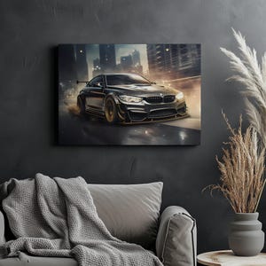 Canvas Art BMW M4 Wall Art BMW M4 Wall Print Gift For Car Guy Wall Decor Car