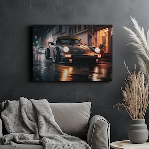 Canvas Art Porsche 911 Wall Art Porsche 911 Wall Print Gift For Porsche Fan Wall Decor Car