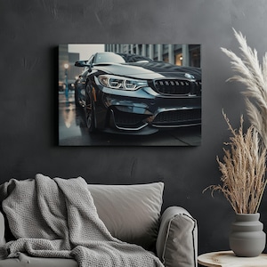 Canvas Art BMW M4 Wall Art BMW M4 Wall Print Gift For Car Guy Wall Decor Car