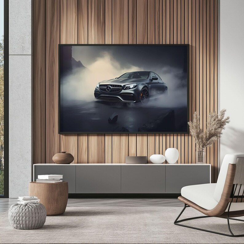 Canvas Art Mercedes AMG E63 Wall Art AMG E63 Wall Print Gift for Car ...