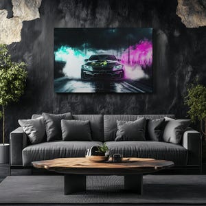 Canvas Art BMW M4 Wall Art BMW M4 Wall Print Gift For Car Guy Wall Decor Car