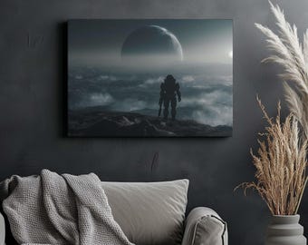Canvas Art Space Landscape Wall Art Space Wall Print Gift For Gaming Fan Wall Decor Space