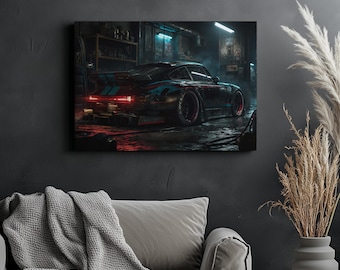 Canvas Art Porsche 911 Wall Art Porsche 911 Wall Print Gift For Porsche Fan Wall Decor Car