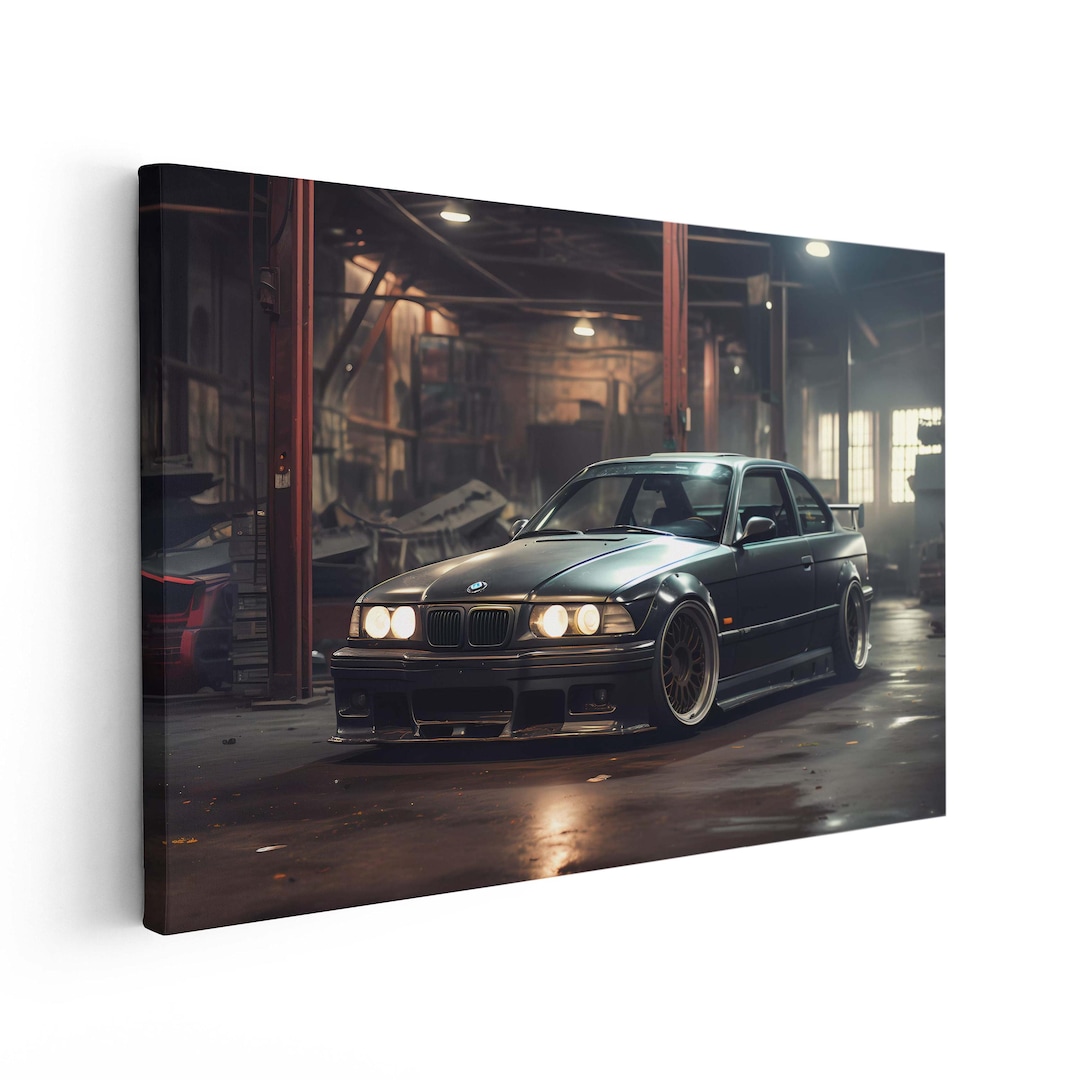 Canvas Art BMW E36 Wall Art BMW E36 Wall Print Gift for Car Guy Wall ...