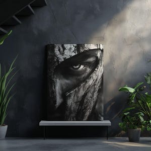 Canvas Art Warrior Wall Art Warrior Wall Print Gift For Spartan Fan Wall Decor Warrior