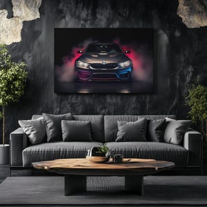 Canvas Art BMW M4 Wall Art BMW M4 Wall Print Gift For Car Guy Wall Decor Car