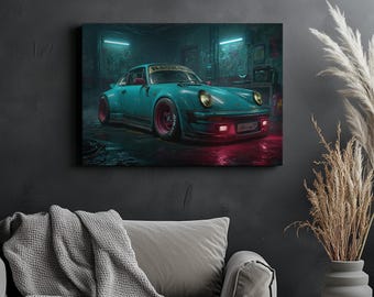 Canvas Art Porsche 911 Wall Art Porsche 911 Wall Print Gift For Porsche Fan Wall Decor Car