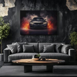 Canvas Art BMW M4 Wall Art BMW M4 Wall Print Gift For Car Guy Wall Decor Car