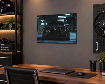 BMW M4 Metal Wall Art | German Performance Car Decor | Garage Wall Art | Car Guy Gift