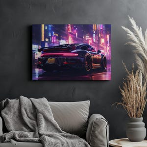 Canvas Art Porsche 911 Wall Art Porsche 911 Wall Print Gift For Porsche Fan Wall Decor Car
