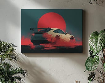 Canvas Art Porsche 911 Wall Art Porsche 911 Wall Print Gift For Porsche Fan Wall Decor Car