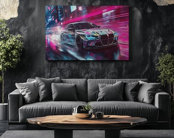 Canvas Art BMW M3 Wall Art BMW M3 Wall Print Gift For Car Guy Wall Decor Car