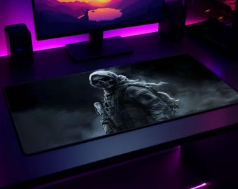 Soldaten Schreibtischmatte, Militär Mauspad, Tactical Gaming Mat, Shooter Desk Mat, Geschenk für Gamer
