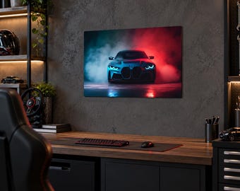 BMW M4 Metal Wall Art | German Performance Car Decor | Garage Wall Art | Car Guy Gift