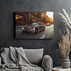 Canvas Art Mercedes Wall Art Mercedes Wall Print Gift For Car Guy Wall Decor Car