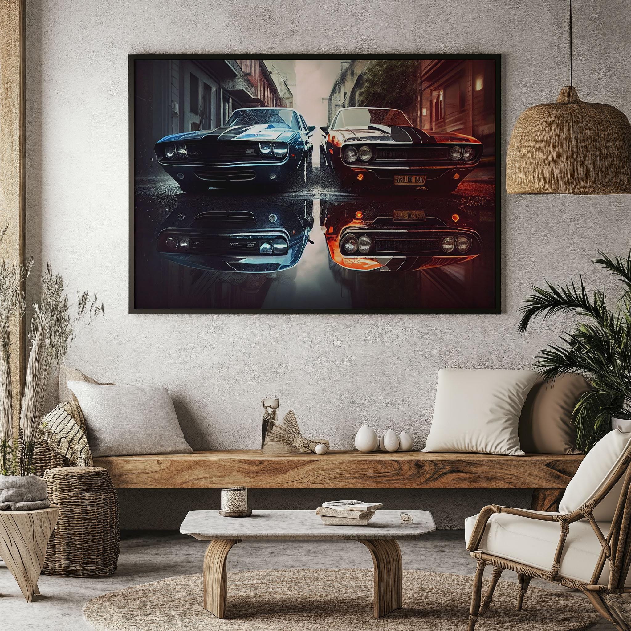 Canvas Art Ford Mustang Wall Art Ford Mustang Wall Print Gift for