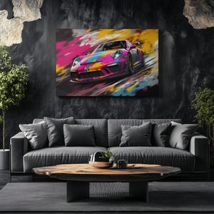 Canvas Art Porsche 911 Wall Art Porsche 911 Wall Print Gift For Porsche Fan Wall Decor Car