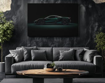 Canvas Art McLaren Wall Art McLaren Wall Print Gift For McLaren Fan Wall Decor Car