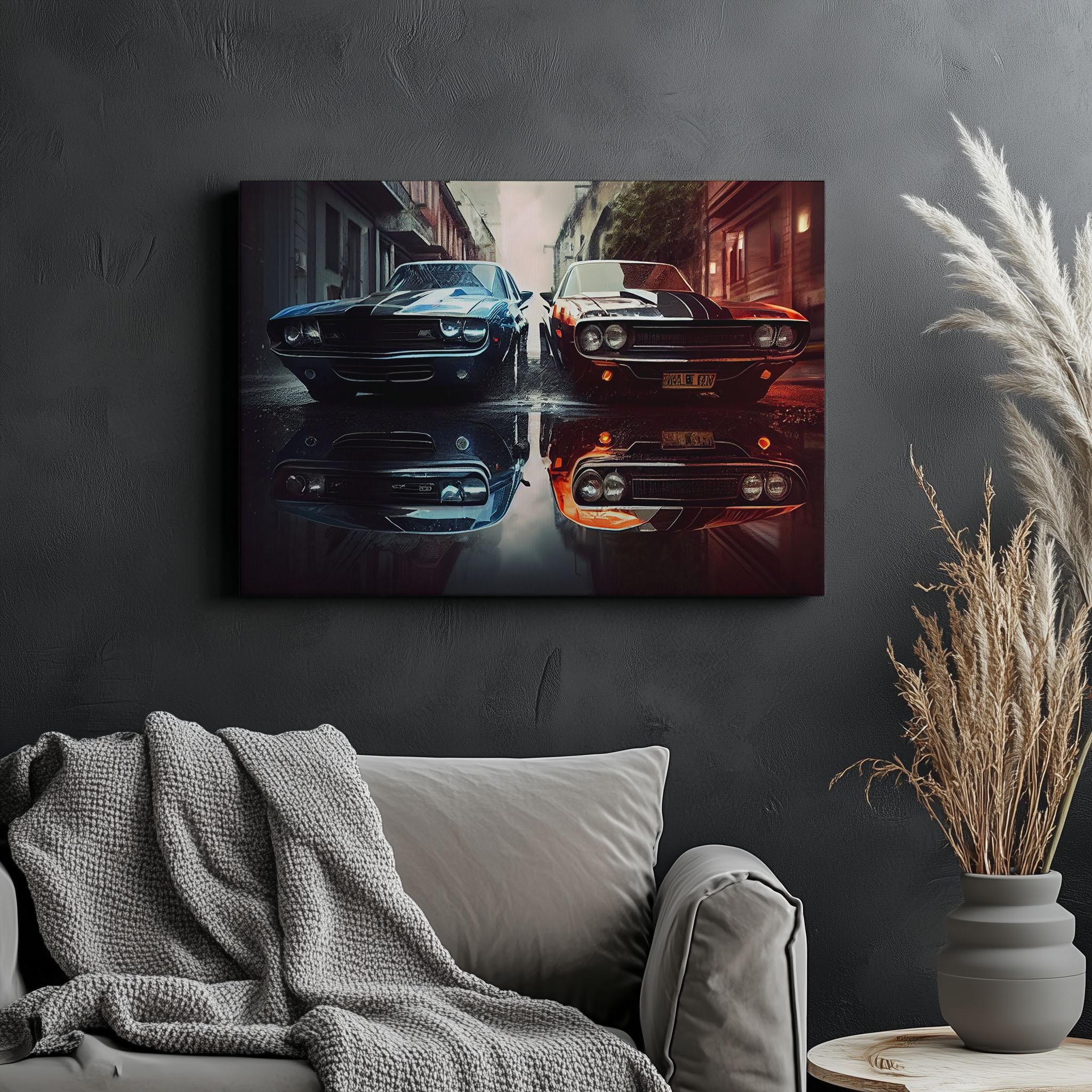 Canvas Art Ford Mustang Wall Art Ford Mustang Wall Print Gift for