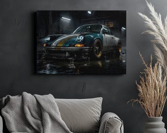 Canvas Art Porsche 911 Wall Art Porsche 911 Wall Print Gift For Porsche Fan Wall Decor Car