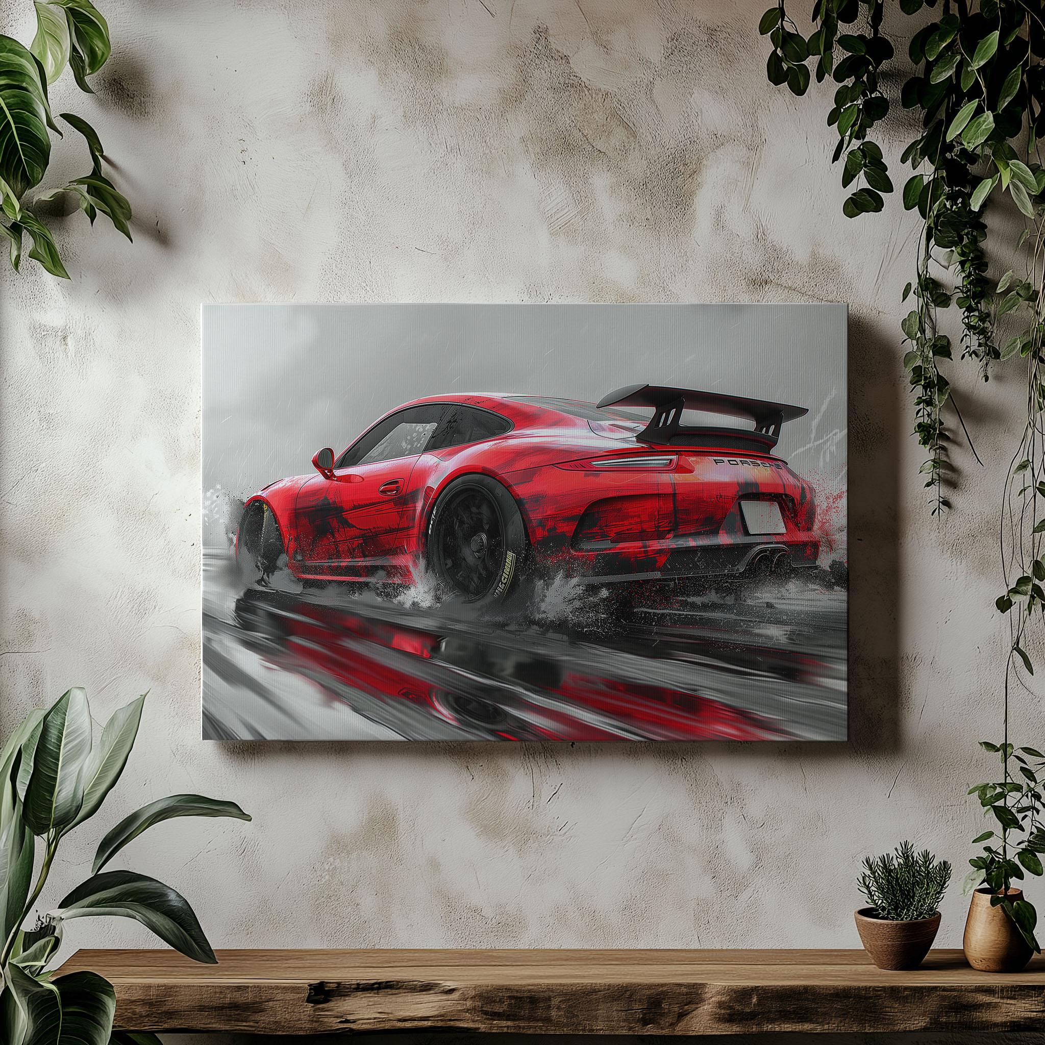 Canvas Art Porsche 911 GT3 RS Wall Art Porsche 911 GT3 RS Wall