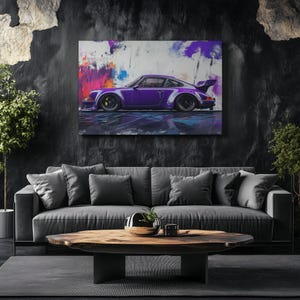 Canvas Art Porsche 911 Wall Art Porsche 911 Wall Print Gift For Porsche Fan Wall Decor Car