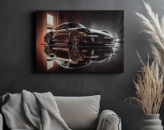 Canvas Art Porsche 911 Wall Art Porsche 911 Wall Print Gift For Porsche Fan Wall Decor Car