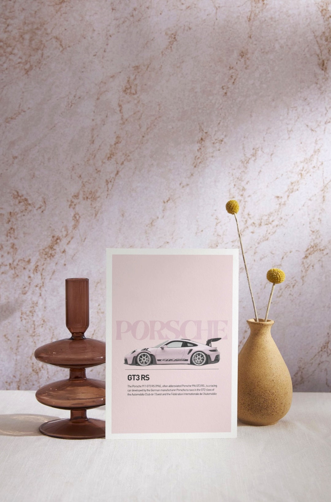 Décoration murale métal Voiture : Porsche 911 GT3 RS model 992 (Classi
