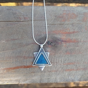 Magen David Roman Glass pendant, 925 silver Star of David Pendant, Roman Glass Pendant, Israel Roman Glass Jewelry, Maghen David Pendant