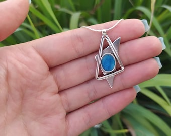 Holy Land Jewelry, Magen David Pendant, Roman Glass Pendant, 925 Silver Pendant, Star of David Pendant, Roman Glass Jewelry, Women Pendant