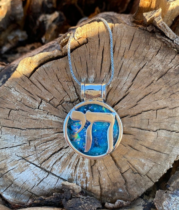 Ancient Roman Glass Necklace Round Sterling Silver Ancient Roman Glass Necklace Round Sterling Silver