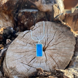 Rechteck Römischer Glas Sterling Silber Anhänger, Israel Schmuck, Anhänger, Tropfen Anhänger, Geschenk für sie, römischer Glas Anhänger, Anhänger Halskette