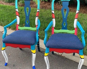 Painted Dining Chair Etsy