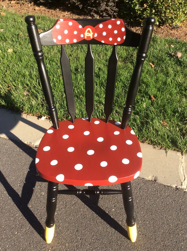 Minnie Mouse Chair Made to Order and Personalized | Etsy