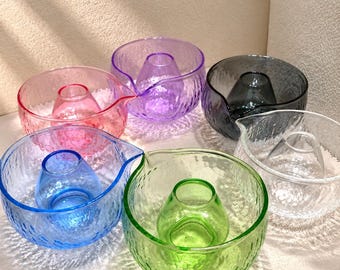 US Seller | Handmade Glass Matcha Bowl Tea Gift Set (2 or 5 Piece)