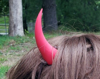 Raspberry Pink Devil Horns Costume Accessory