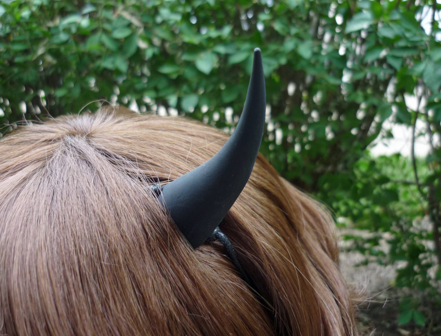 Black Devil Horns Costume Accessory