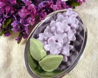 SHIPPING INCLUDED - Handmade Lilac Flower Shea Butter Soap