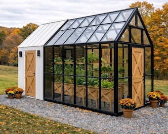 DIY Greenhouse Plans: 9x18 with Raised Garden Bed (PDF DOWNLOAD)