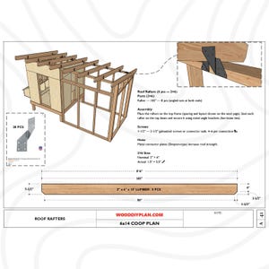 DIY Chicken Coop Plans 6x14 – Backyard Modern Coop With Run (PDF ...