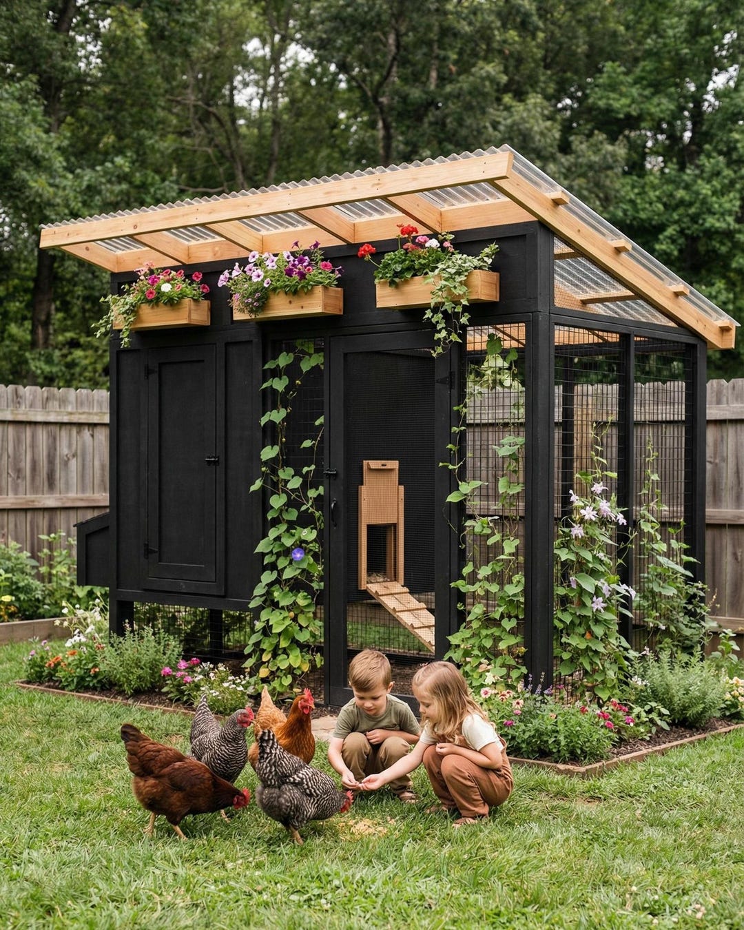 6-8 Hen Chicken Coop DIY Plans | Step-by-step Woodworking Project ...