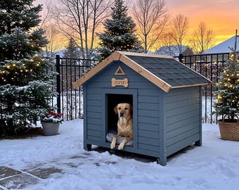 DIY犬小屋の設計図：大型屋外ペットシェルターのPDF設計図