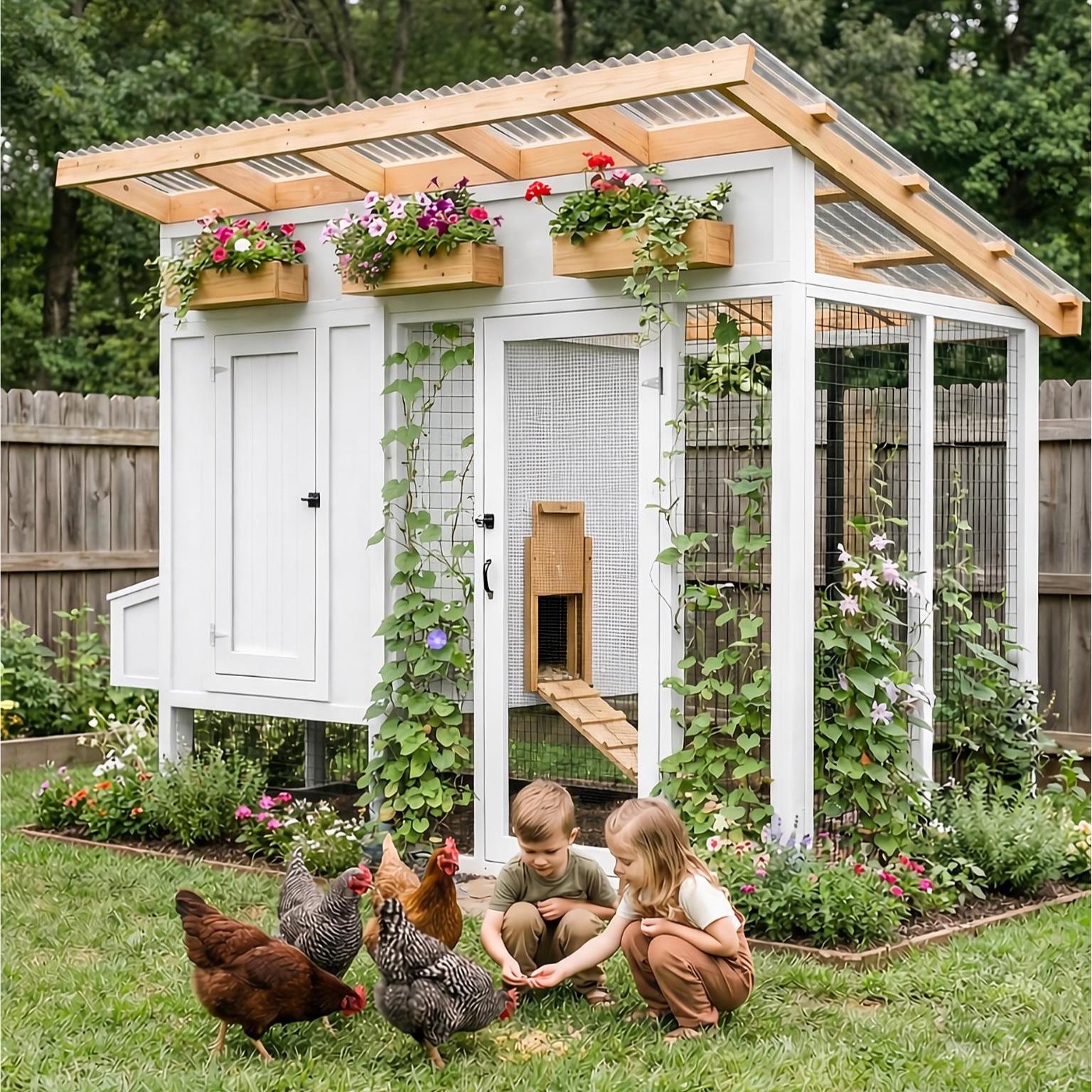 DIY Chicken Coop Plans 6x14 – Backyard Modern Coop With Run (PDF ...