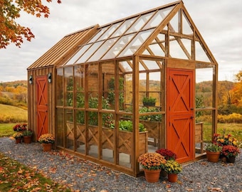 9x18 Garden Greenhouse & Shed Plans | 2-in-1 Backyard Build | Modern DIY Woodworking PDF Guide