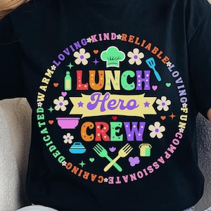 School Lunch Hero Squad Funny Cafeteria Workers Lunch Lady Png, Teacher Life Png, Cafeteria Lunch Lady files, Sublimation designs