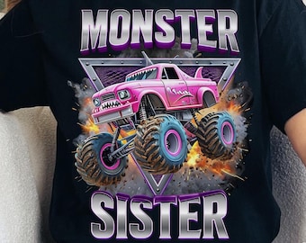 Monster Truck sister Png,Monster trucks png, Monster trucks are my jam Png,Monster Truck Dad Png,Monster Truck Brother,Kids Truck design Png