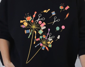 Diseño de camiseta de costura adorable, regalo para amantes de la costura, diseño de costura, camiseta de costurera, regalo para amantes de la costura, acolchado divertido, trabajador de la aguja, diseño para acolchador