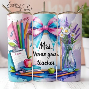 Customizable Teacher Tumbler wrap Sublimation Design Download PNG,Teacher Tumbler Wrap PNG,Personalize Teacher tumbler,seamless tumbler wrap