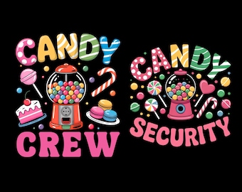 Equipo de dulces PNG, Escuadrón de dulces, Clipart de seguridad de dulces, Decoraciones y diseños divertidos de dulces para fiestas, Diseño de seguridad de dulces, Camiseta de dulces